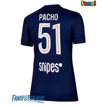 Paris Saint-Germain Willian Pacho #51 Tricou Fotbal Replică 2025-26 Femei Acasa